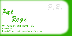 pal regi business card
